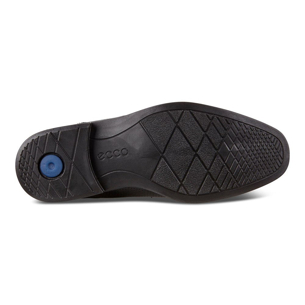 ECCO Mens Dress Shoes Black - Melbourne - EJV-948367